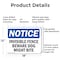 Signmission Invisible Fence Beware Dog Might Bite OSHA Notice Sign, Aluminum, 18in W x 12in L, 2PK OS-2PACK-NS-A-1218-L-13717 - alternate 5